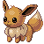 eevee is a pixel art pokemon with a long tail and ears .