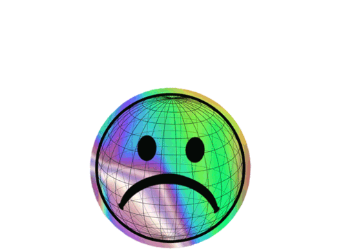 Sad Face Zedd Griff Sticker - Sad Face Zedd Griff Rolling Stickers