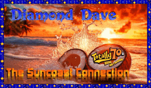 a poster for diamond dave and totally 70s