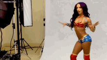 Sasha Banks Pose GIF - Sasha Banks Pose Wonder Woman GIFs