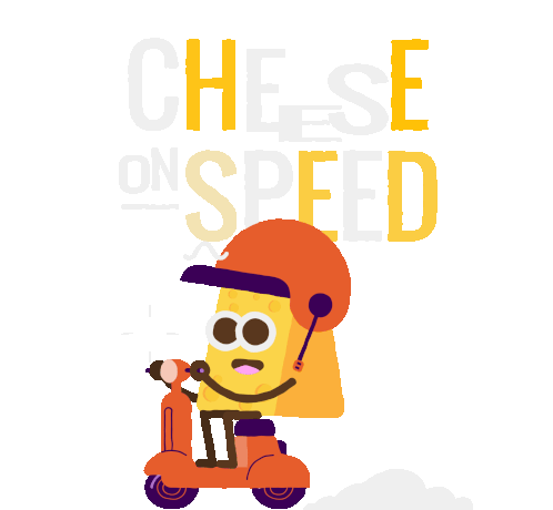 Cheese On Speed Cheese Sticker - Cheese On Speed Cheese Loop Stickers