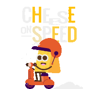 Cheese On Speed Cheese Sticker - Cheese On Speed Cheese Loop Stickers