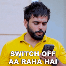Switch Off Aa Raha Hai Lokesh Bhardwaj GIF - Switch Off Aa Raha Hai Lokesh Bhardwaj Phone Off Bata Raha Hai GIFs