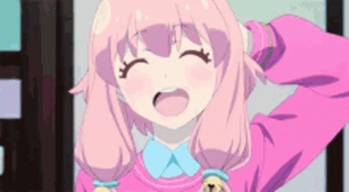 Anime Girl GIF - Anime Girl Pink - Discover & Share GIFs