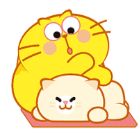 Fat Kitty Cat Massage Sticker - Fat Kitty Cat Massage Cute Stickers
