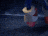 a close up of a sonic the hedgehog 's face