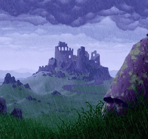 Castle Animated GIF - Castle Animated Raining - Discover & Share GIFs