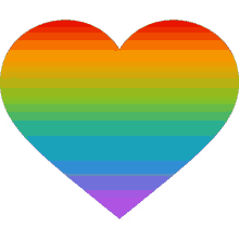 rainbow heart heart joypixels colorful pride