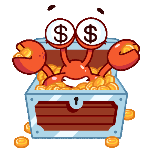 Crabmoney Sticker - Crabmoney Stickers