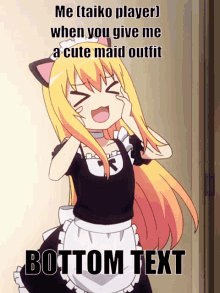 Gabriel Dropout Taiko GIF - Gabriel Dropout Taiko Maid Outfit GIFs
