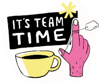 Time Team Sticker - Time Team Brand Stickers