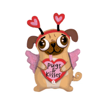 pug vday valentines valentine hugs and love