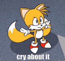 tails the fox sonic x crying