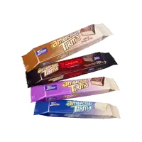 four different flavors of ambrosias tirma candy bars