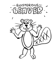 Boisterous Beaver Veefriends Sticker - Boisterous Beaver Veefriends Rowdy Stickers