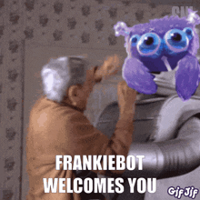 Fomofrankie Frankiebot Welcome GIF - Fomofrankie Frankiebot Welcome GIFs