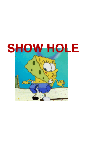 Spongebob Show Hole Sticker - Spongebob Show Hole Stickers