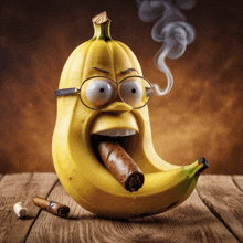 Banana Cigar GIF - Banana Cigar Smoke GIFs