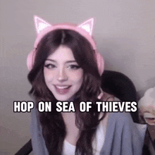 Hop On Sea Of Thieves Hannahowo GIF - Hop On Sea Of Thieves Sea Of Thieves Hannahowo GIFs