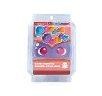 a box with a monster on it that says juicy taste on it
