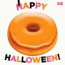 Happy Halloween Donuts GIF - Happy Halloween Donuts Spiders GIFs