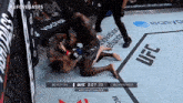 a ufc fight between vettori and cannonier takes place in a cage