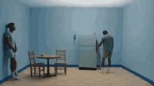 Checking Fridge Hungry GIF - Checking Fridge Hungry Is There Anything To Eat GIFs