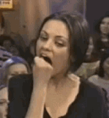 Mila Kunis GIF - Fistinhermouth Mouth Milakunis GIFs