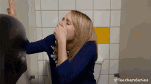 Teachers Bennigan Bathroom GIF - Teachers Series Cry Sob GIFs