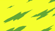 a cartoon of a fox holding a bat on a yellow background