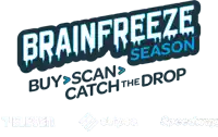 brainfreeze season buy scan catch the drop logo on a white background