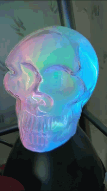 skull flashing halloween plasma creepy