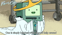 One Is Simply Helpless Without Good Help Around Bmo GIF - One Is Simply Helpless Without Good Help Around Bmo Adventure Time Fionna And Cake GIFs
