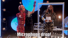 Tayce Microphone Drop GIF - Tayce Microphone Drop Mic Drop GIFs