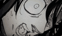 a close up of a drawing of a person 's face