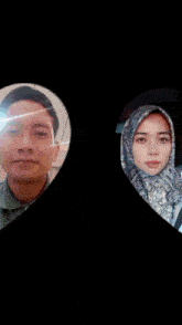 a picture of a man and a woman in a heart with the words much love you below them