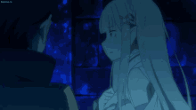a man and a girl are standing next to each other and the girl has a butterfly on her head