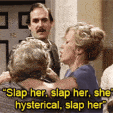 Fawlty Towers Basil Fawlty GIF - Fawlty Towers Basil Fawlty Slap Her GIFs