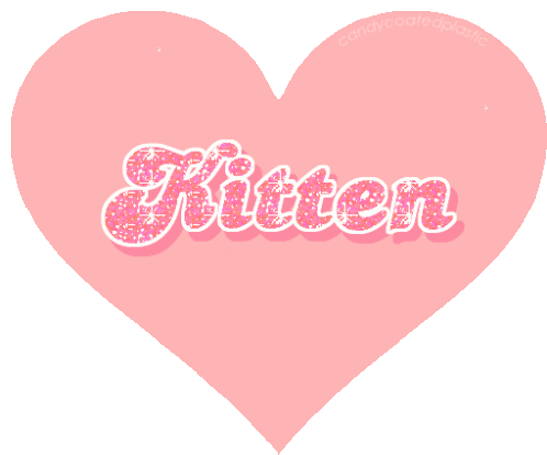 Kitten Heart Sticker - Kitten Heart Stickers