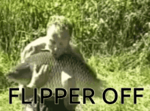 Fish Flipper Off GIF - Fish Flipper Off Flip GIFs