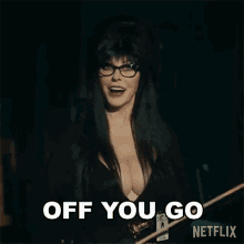 Off You Go Dr Elvira Mistress Of The Dark GIF - Off You Go Dr Elvira Mistress Of The Dark Cassandra Peterson GIFs