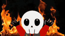 fire elmo skully flames chaos