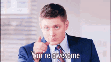 You'Re Awesome GIF - Yougotthis Awesome Supernatural GIFs