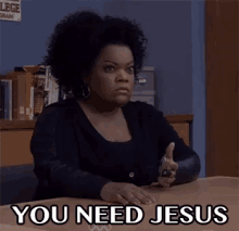 You Need Jesus GIF - You Need Jesus Shakes Head Disapproval GIFs