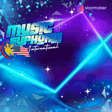 a poster for music euphoria international is displayed