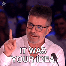It Was Your Idea Simon Cowell GIF - It Was Your Idea Simon Cowell Britains Got Talent GIFs