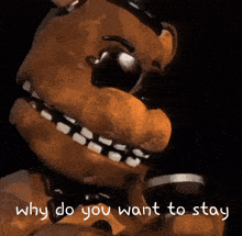 Fnaf Why Do You Want To Stay GIF - Fnaf Why Do You Want To Stay Sunglasses GIFs