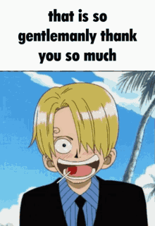 Gentleman One Piece GIF - Gentleman One Piece Sanji GIFs
