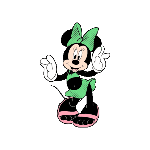 Bikini Green Bikini Sticker - Bikini Green Bikini Minnie Mouse Stickers