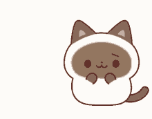 shamu cat sticker cry